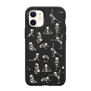 Casetify skeleton yoga iPhone 12 mini matte black impact case. NWB